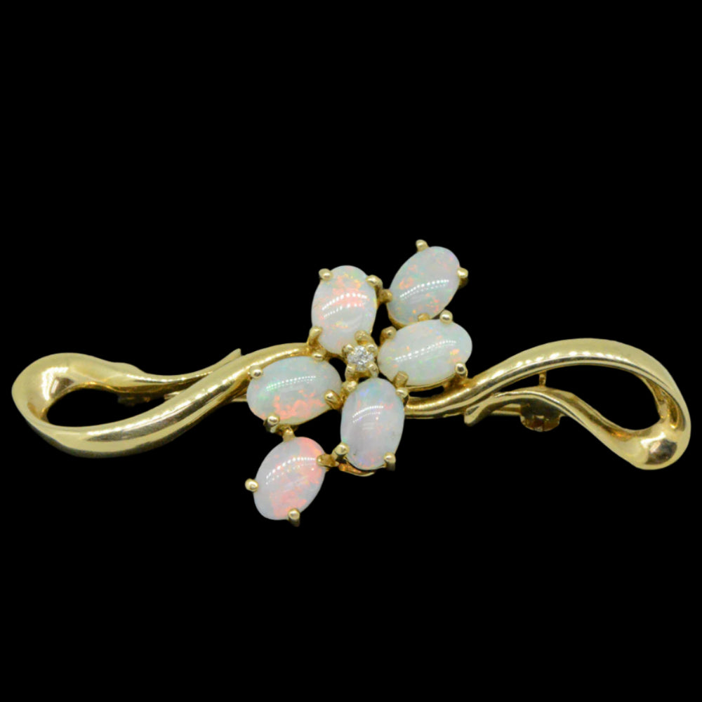 Gold Opal Brooches Gold Opal Brooches