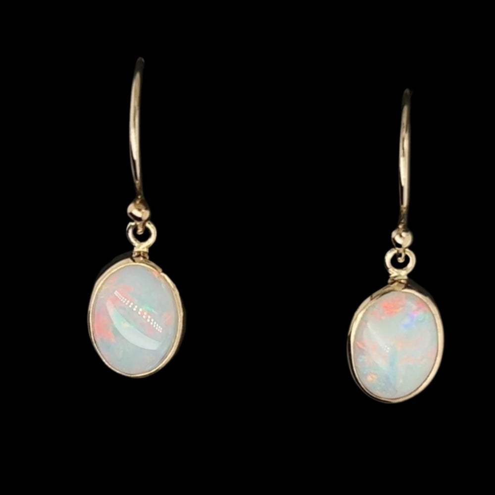 9ct Solid Opal Earrings (se5107) 9ct Solid Opal Earrings (se5107)