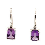 Sterling Silver Amethyst Earrings (ssamear16)