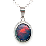 14ct Oval Doublet Pendant (dp350)