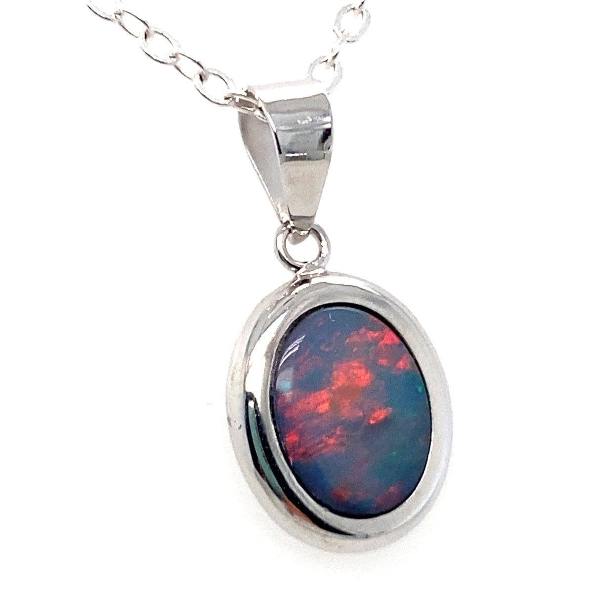 14ct Oval Doublet Pendant (dp350)