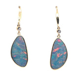 14ct Doublet Opal Earrings (der56)