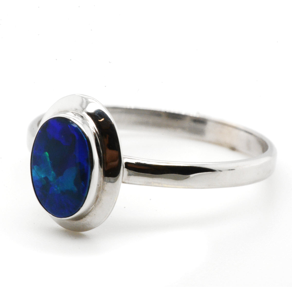 14ct White Gold Doublet Ring (GDR0795) 14ct White Gold Doublet Ring (GDR0795)