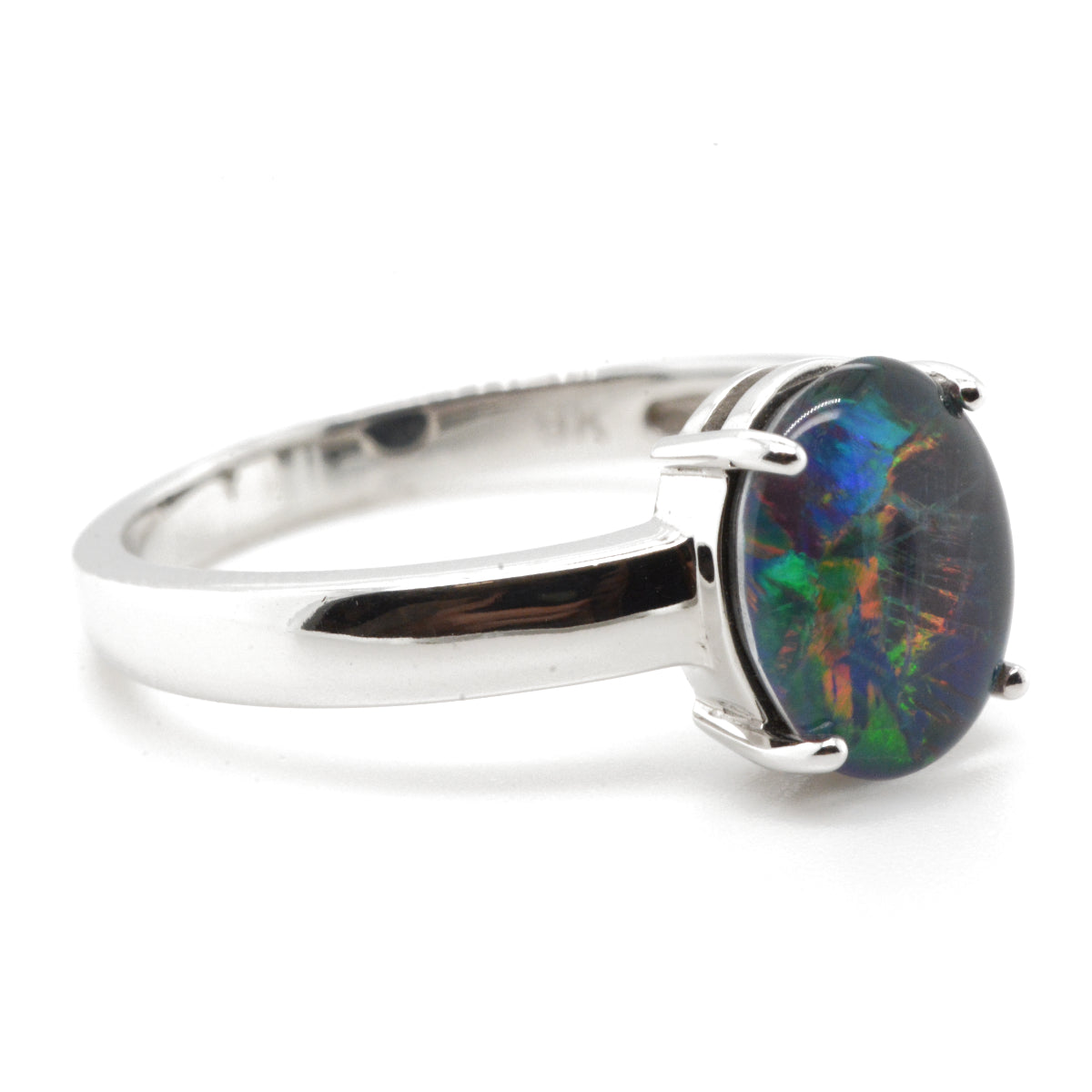 9ct White Gold Triplet Ring (GTR0799) 9ct White Gold Triplet Ring (GTR0799)