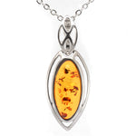 Sterling Silver Amber Pendant (SAP0842)