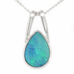 Sterling Silver Doublet Opal Pendant (SSDP0857)