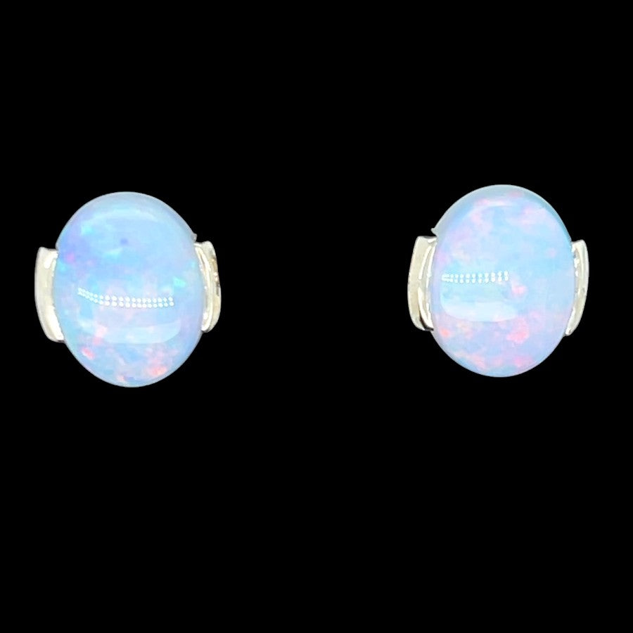 14ct Gold Solid Opal Earrings (se411) 14ct Gold Solid Opal Earrings (se411)
