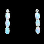 14ct Gold Solid Opal Earrings (se9804)