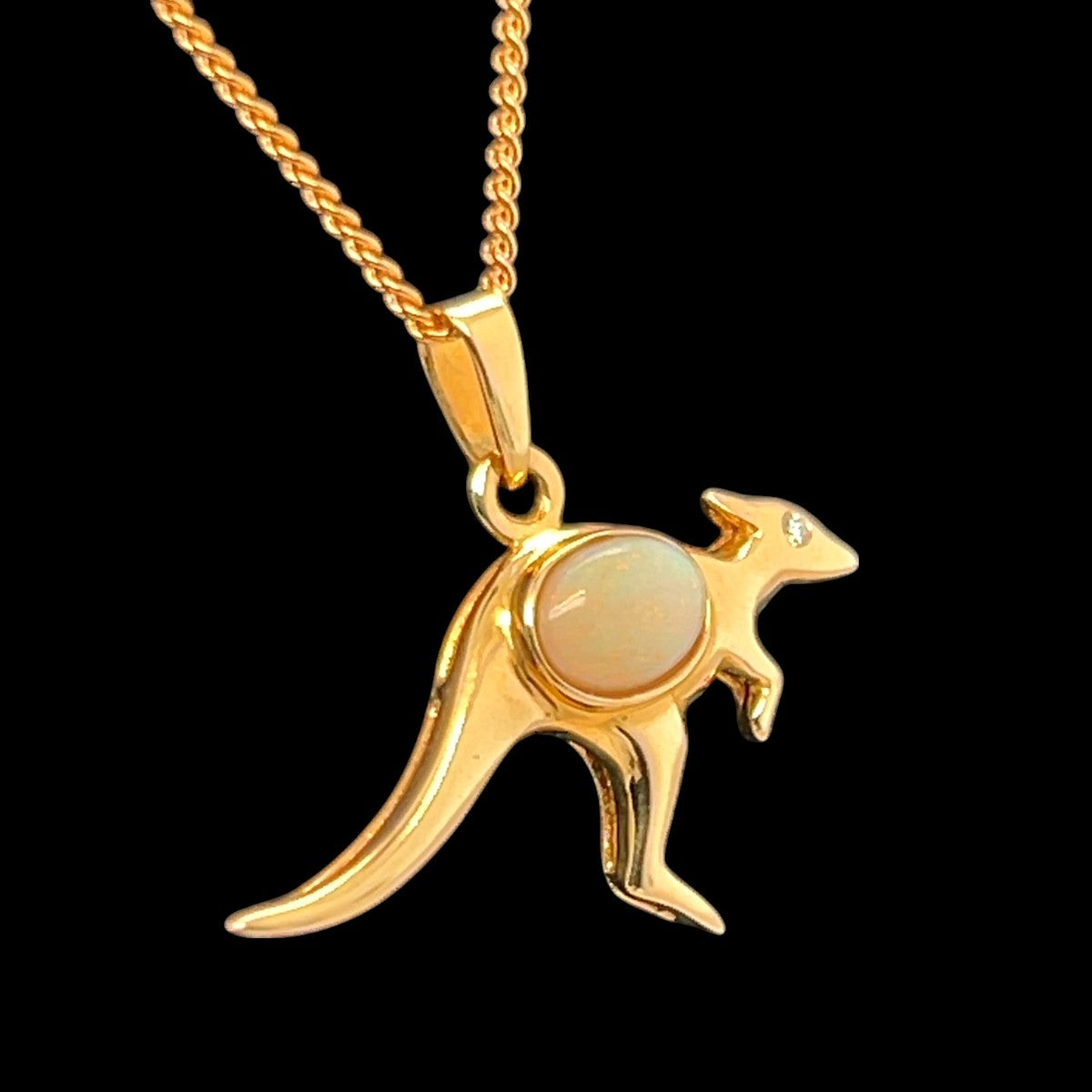 9ct Gold Solid Opal Pendant (sp1171) 9ct Gold Solid Opal Pendant (sp1171)