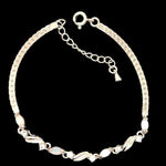 Sterling Silver Solid Opal Bracelet (ssbra112)