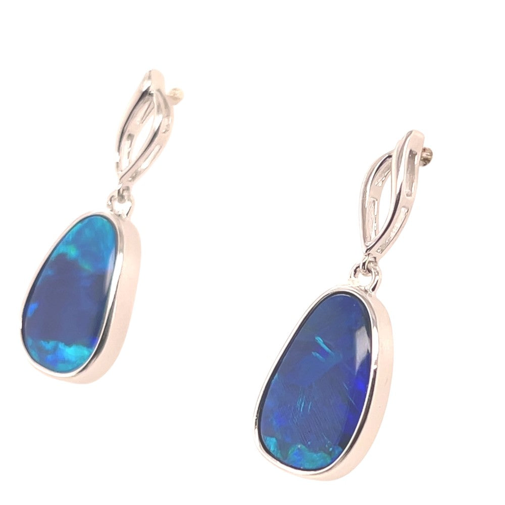 Sterling Silver Doublet Opal earrings (ssde594) Sterling Silver Doublet Opal earrings (ssde594)