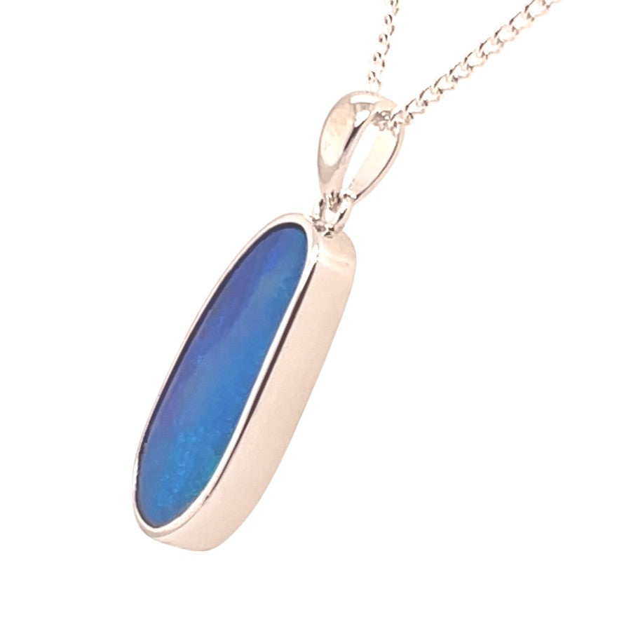 Sterling Silver Doublet Opal Pendant (ssdp521) Sterling Silver Doublet Opal Pendant (ssdp521)