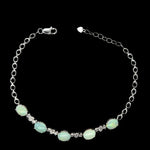Sterling Silver Solid Opal Bracelet (sssbra7087)