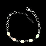 Sterling Silver Solid Opal bracelet (sssbra7097)