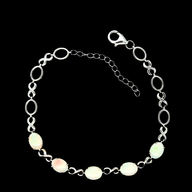Sterling Silver Solid Opal bracelet (sssbra7097) Sterling Silver Solid Opal bracelet (sssbra7097)