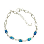 Sterling Silver Triplet Opal Bracelet (sstbra5170)