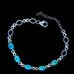 Sterling Silver Triplet Opal Bracelet (sstbra120)