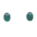 Sterling Silver Triplet Opal Earrings (SSTE110)