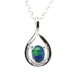 Sterling Silver Triplet Opal Pendant (sstp220)