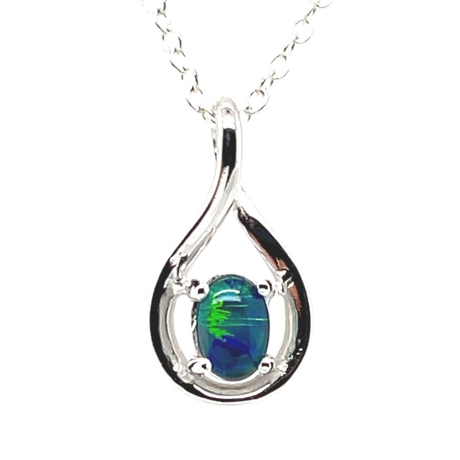 Sterling Silver Triplet Opal Pendant (sstp220) Sterling Silver Triplet Opal Pendant (sstp220)