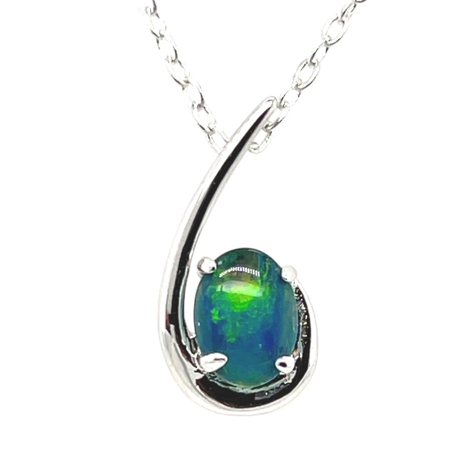 Sterling Silver Triplet Opal Pendant (sstp130) Sterling Silver Triplet Opal Pendant (sstp130)