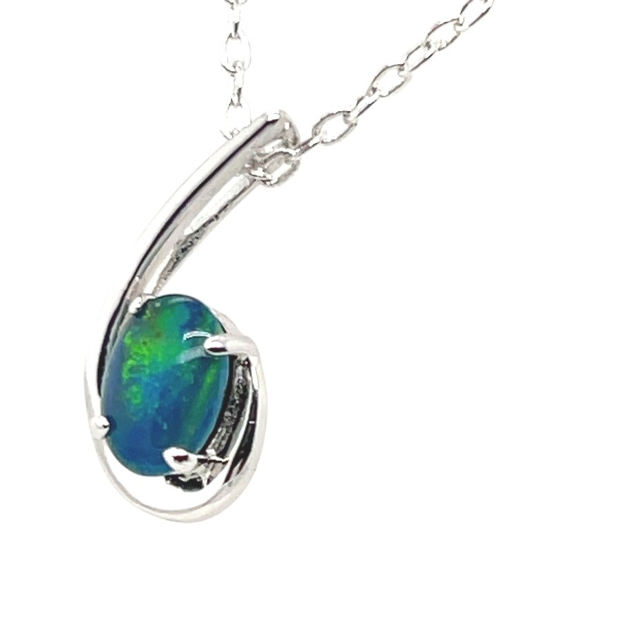 Sterling Silver Triplet Opal Pendant (sstp130)