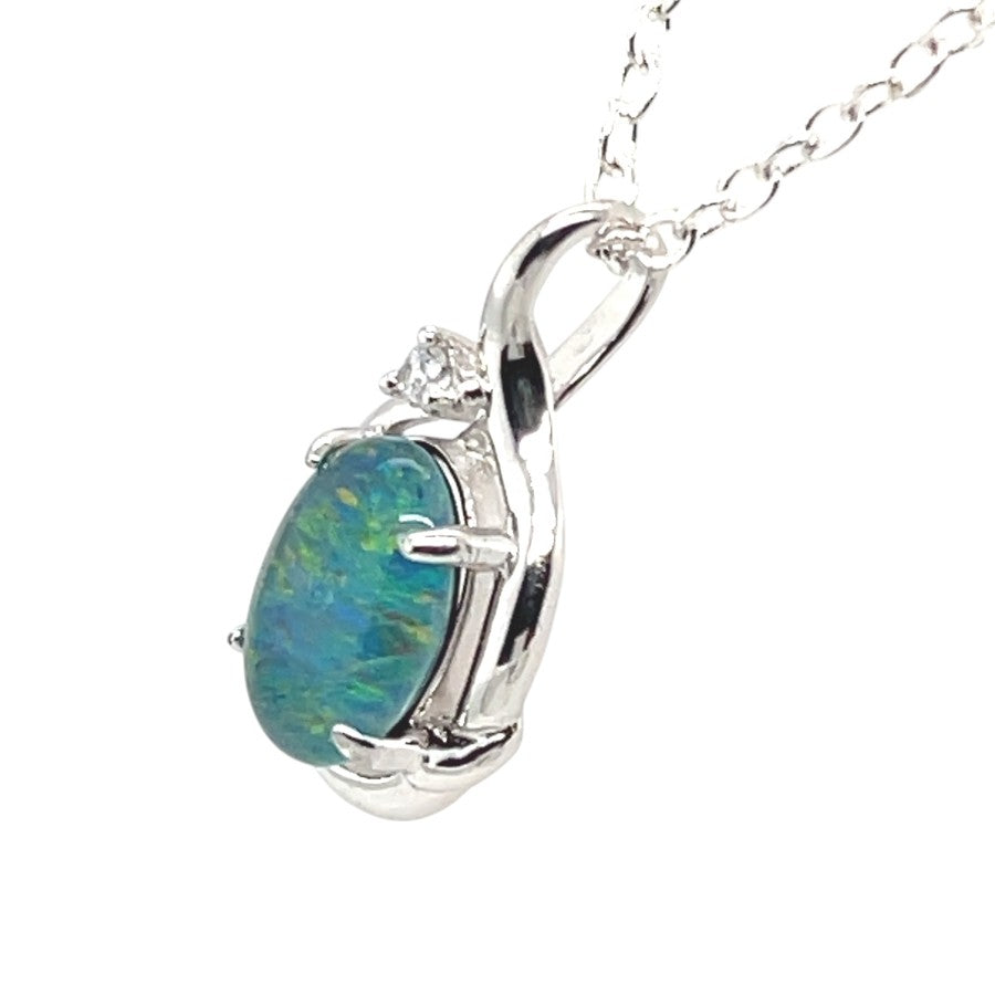 Sterling silver triplet opal pendant(sstp6338) Sterling silver triplet opal pendant(sstp6338)