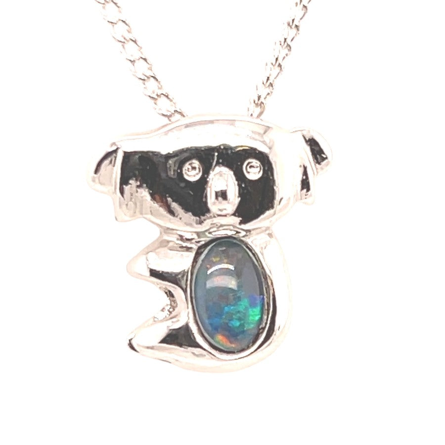 Sterling Silver Triplet opal Pendant (koala) Sterling Silver Triplet opal Pendant (koala)