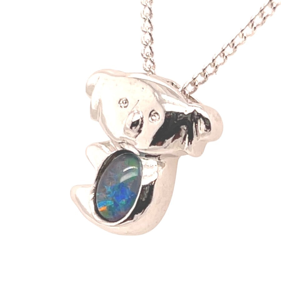 Sterling Silver Triplet opal Pendant (koala) Sterling Silver Triplet opal Pendant (koala)