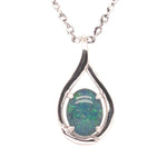 Sterling Silver Triplet Opal Pendant (sstp3400)