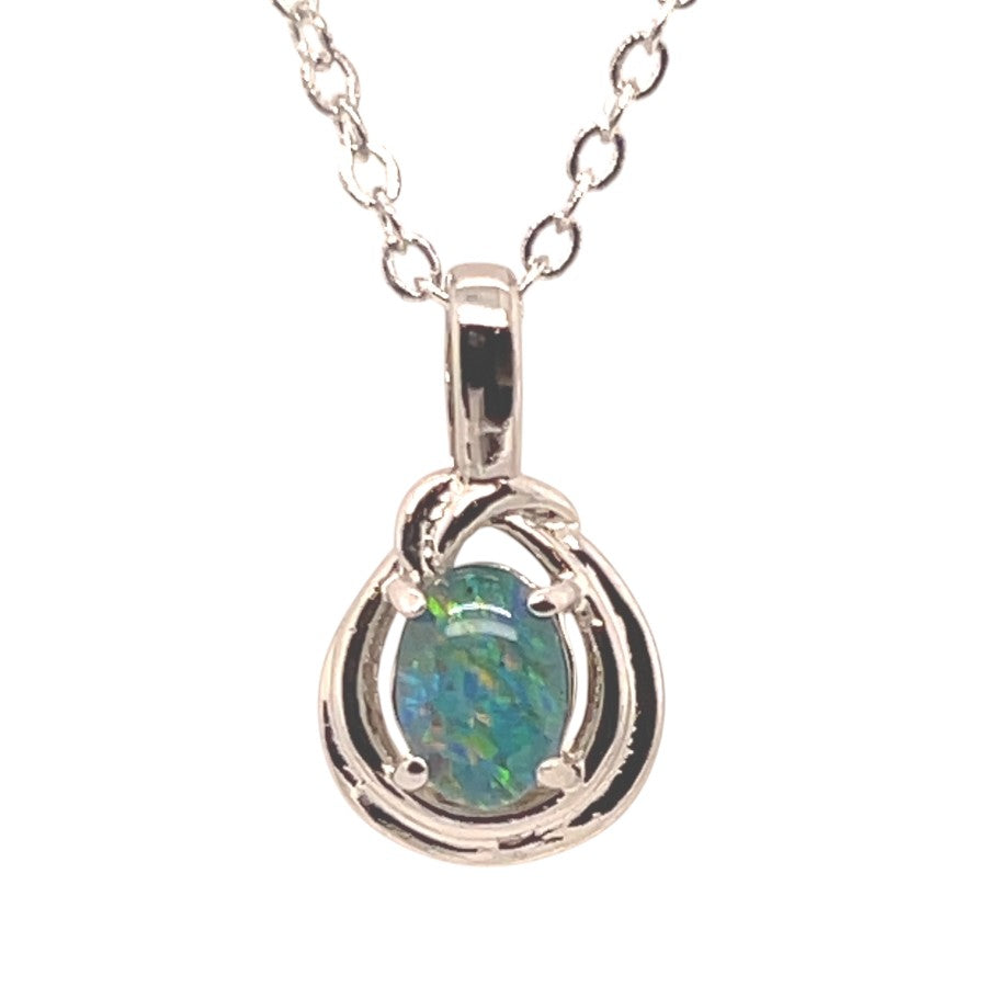 Sterling Silver Triplet Opal Pendant (sstp765) Sterling Silver Triplet Opal Pendant (sstp765)