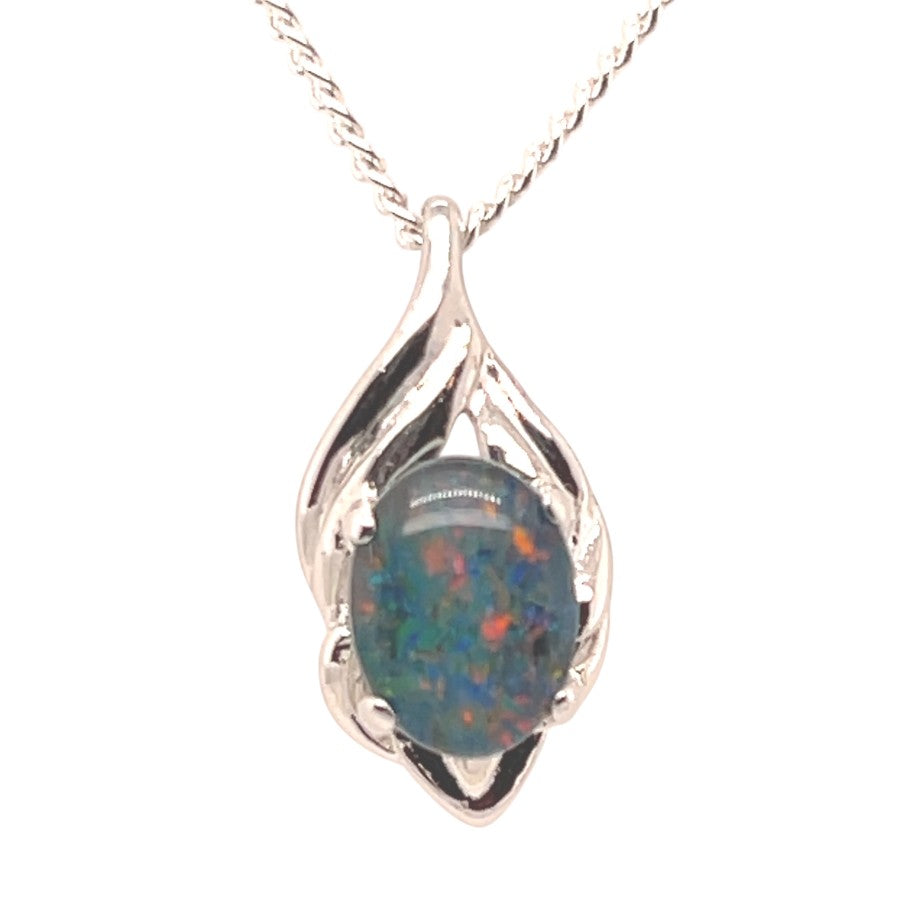 Sterling Silver Triplet Opal Pendant (sstp766) Sterling Silver Triplet Opal Pendant (sstp766)