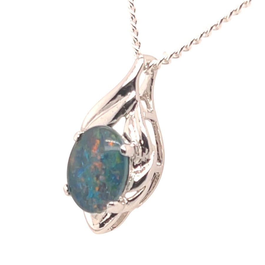 Sterling Silver Triplet Opal Pendant (sstp766) Sterling Silver Triplet Opal Pendant (sstp766)