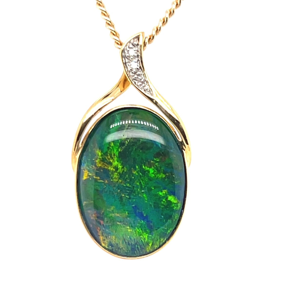 9ct Gold Triplet Opal Pendant (tp6401) 9ct Gold Triplet Opal Pendant (tp6401)