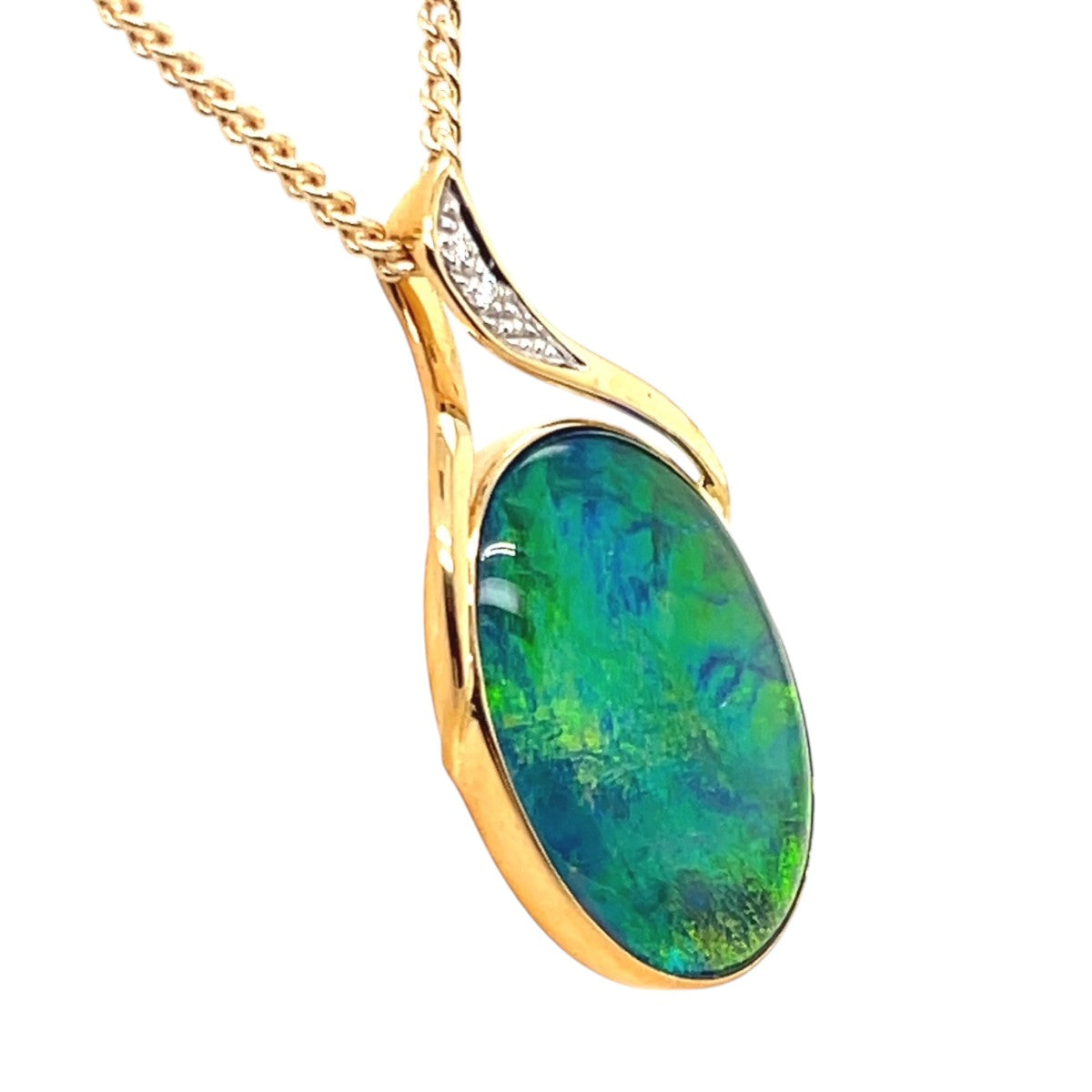 9ct Gold Triplet Opal Pendant (tp6401) 9ct Gold Triplet Opal Pendant (tp6401)