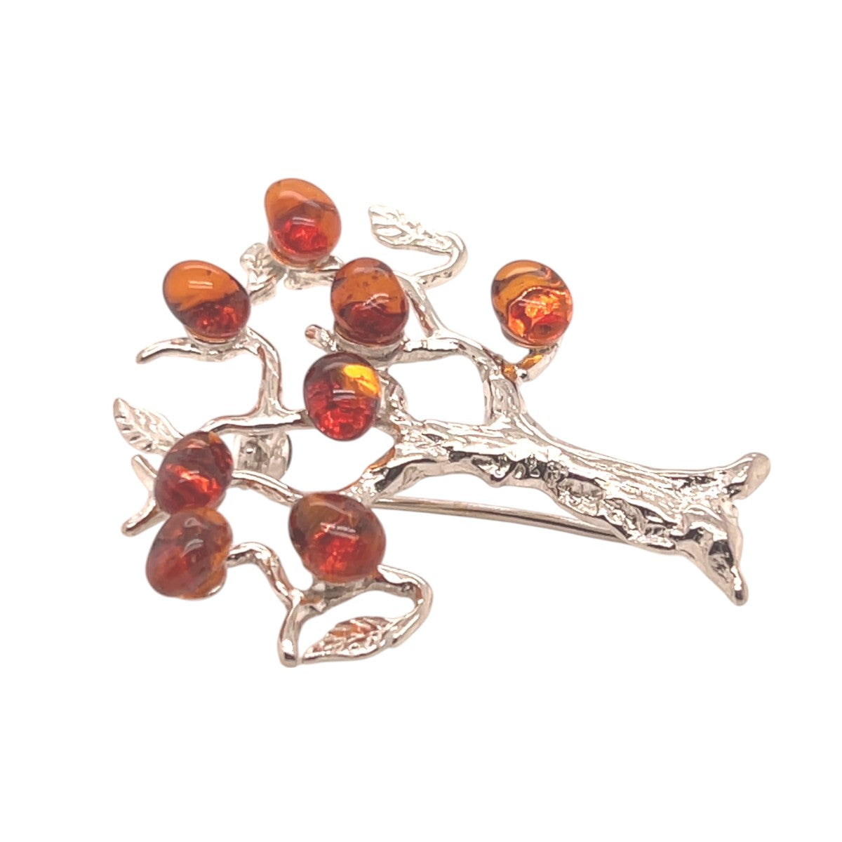 Sterling Silver Amber Brooch (abr1005) Sterling Silver Amber Brooch (abr1005)