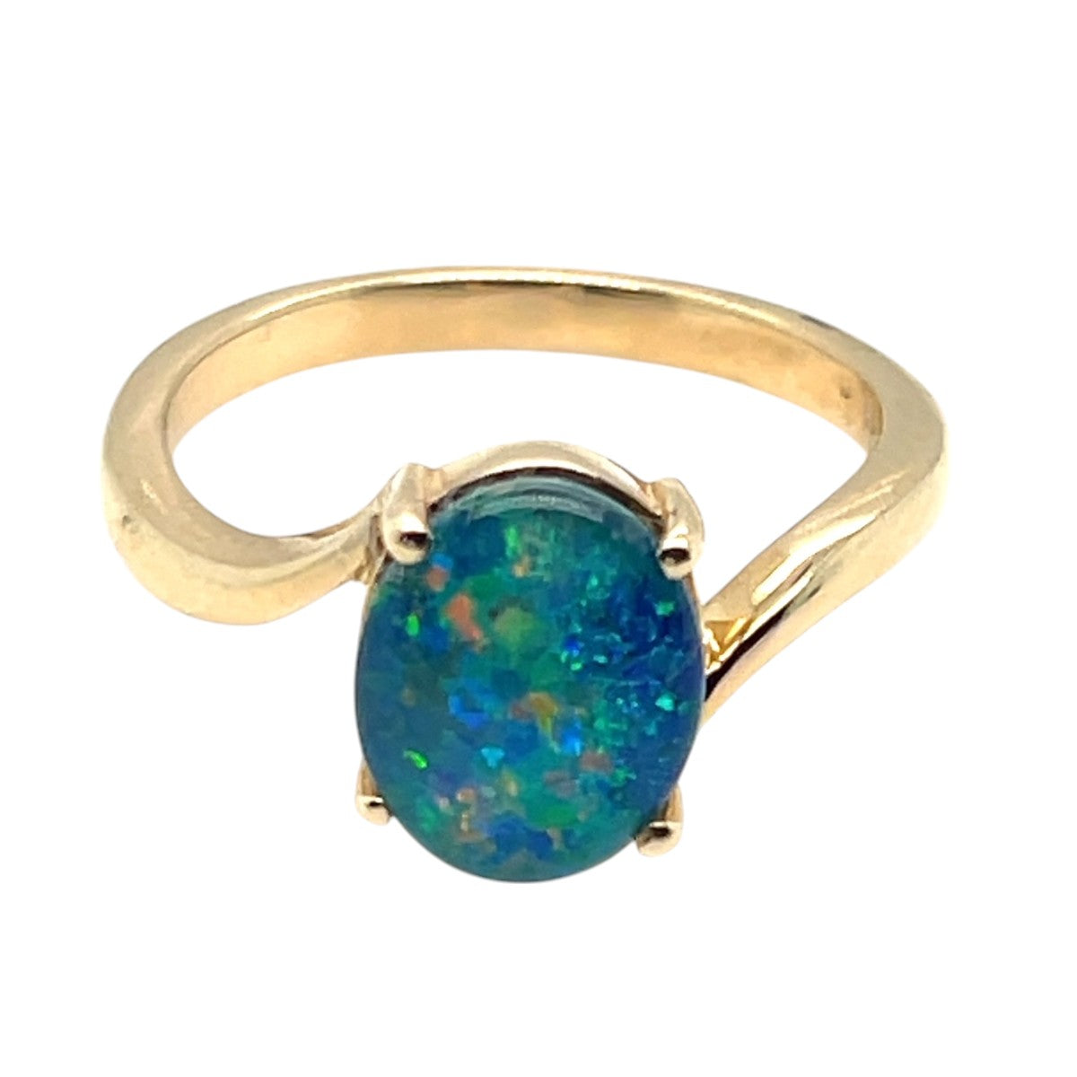 9ct Gold Triplet Opal Ring (tr94) 9ct Gold Triplet Opal Ring (tr94)