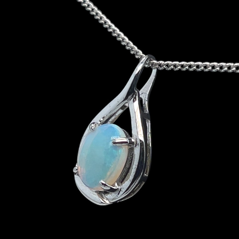 Solid Opal Pendant Set In Sterling Silver (sssp521) Solid Opal Pendant Set In Sterling Silver (sssp521)