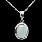 Sterling Silver Solid Opal Pendant (sssp3369)