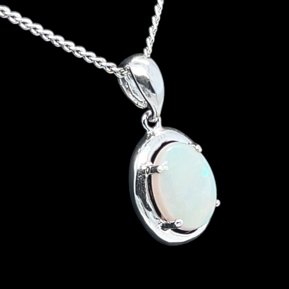 Sterling Silver Solid Opal Pendant (sssp3369)