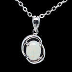 Sterling silver solid opal pendant (sssp6116)