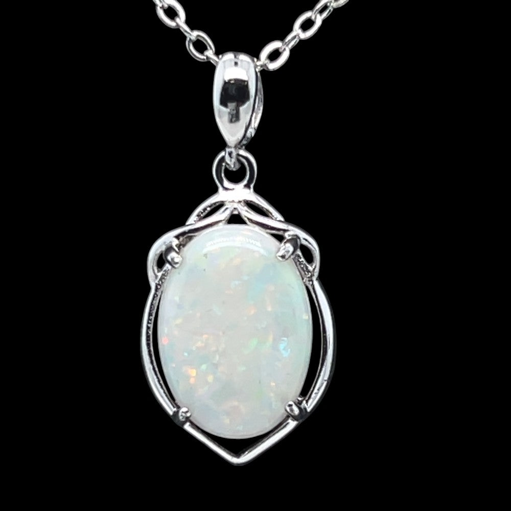 Sterling Silver Solid Opal Pendant (sssp174) Sterling Silver Solid Opal Pendant (sssp174)