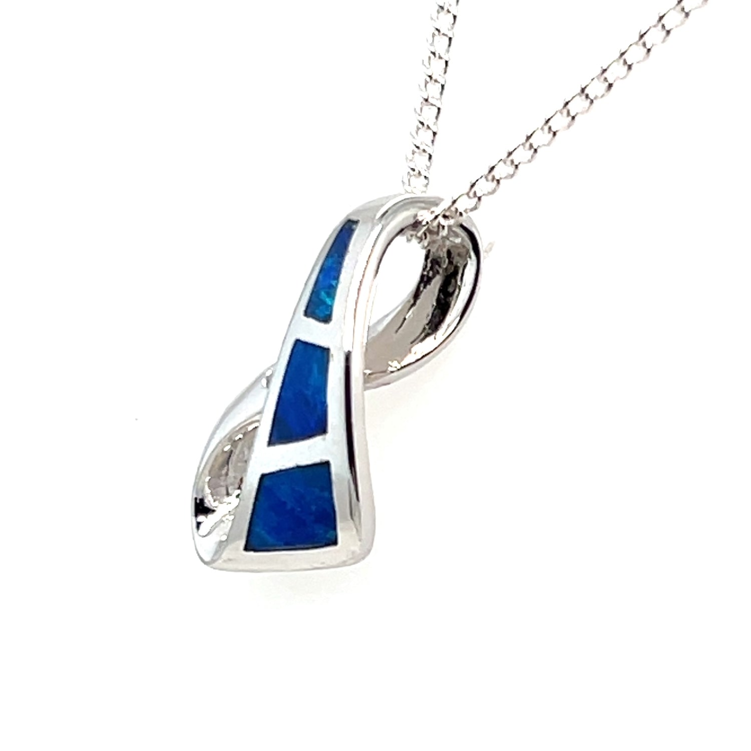 Sterling Silver Inlaid Opal Pendant (inp280) Sterling Silver Inlaid Opal Pendant (inp280)
