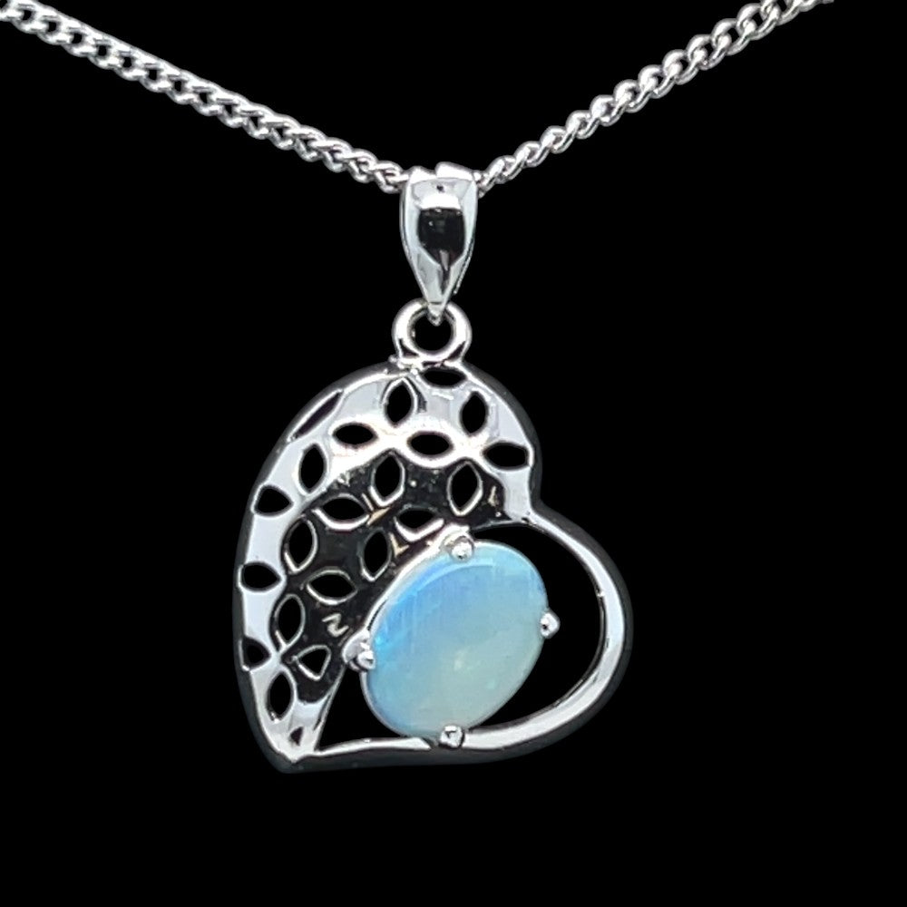Sterling Silver Solid Opal Pendant (sssp127) Sterling Silver Solid Opal Pendant (sssp127)