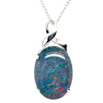Sterling Silver Triplet Opal Pendant (sstp8304)