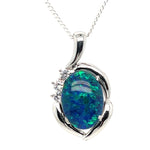 STERLING SILVER TRIPLET OPAL PENDANT (sstp1413)