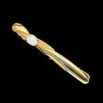 Gold Plated Solid Opal Tie Bar (gpstb18)