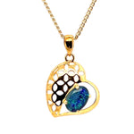 Gold Plated Triplet Opal Pendant (gptp389)