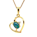 Gold Plated Triplet Opal Pendant (gptp7973)
