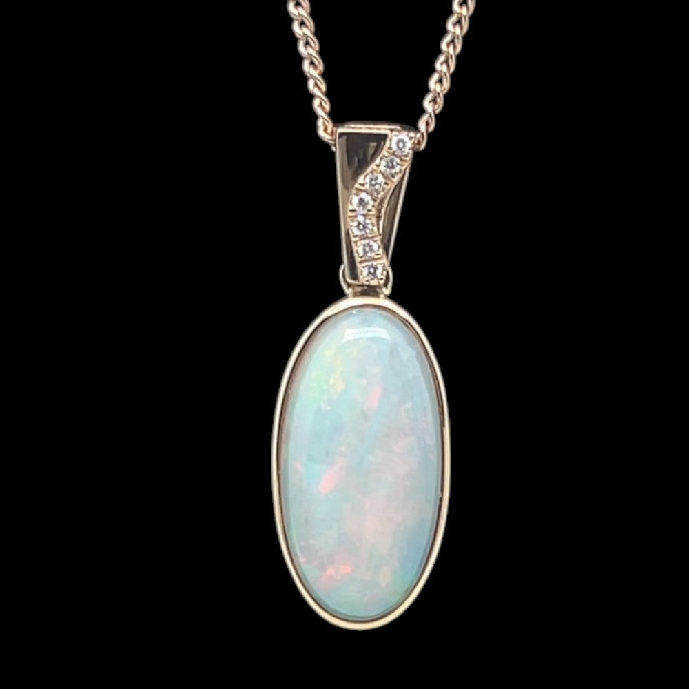 14ct Solid Opal Pendant (sp486)
